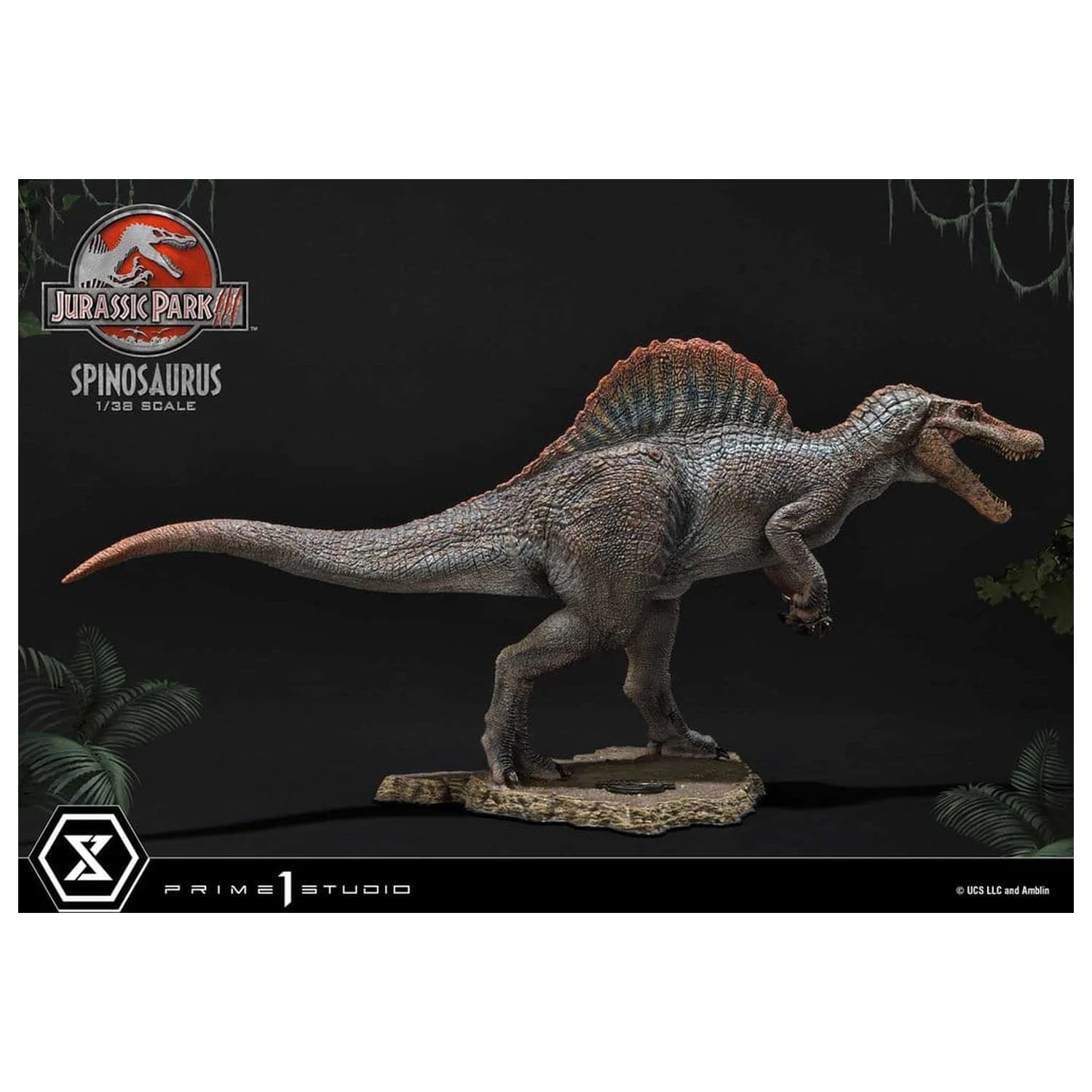 Jurassic Park III (Film) Prime Collectible Figures Statue 1/38 Spinosaurus 24 cm zdjęcie produktu