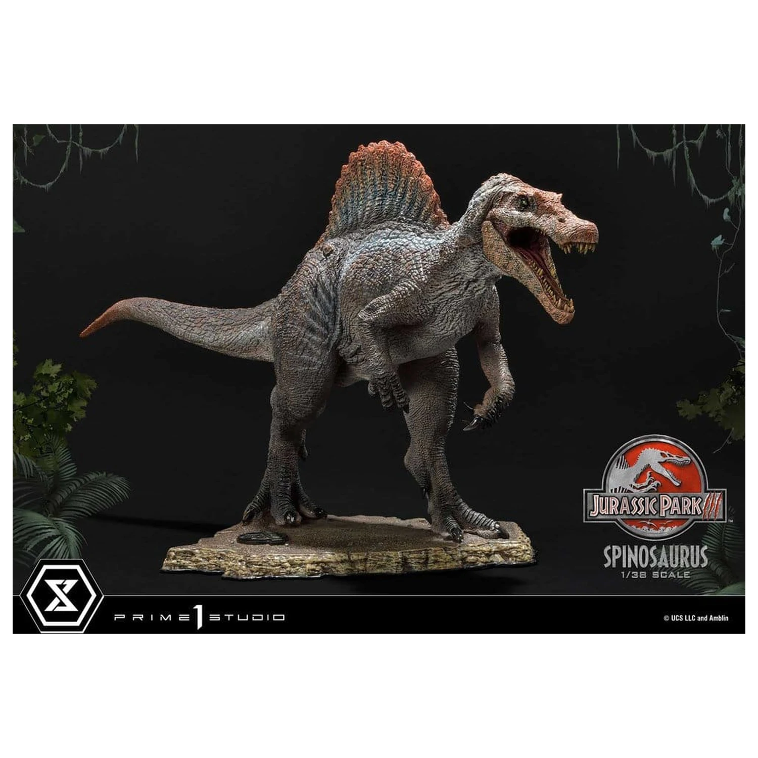 Jurassic Park III (Film) Prime Collectible Figures Statue 1/38 Spinosaurus 24 cm zdjęcie produktu