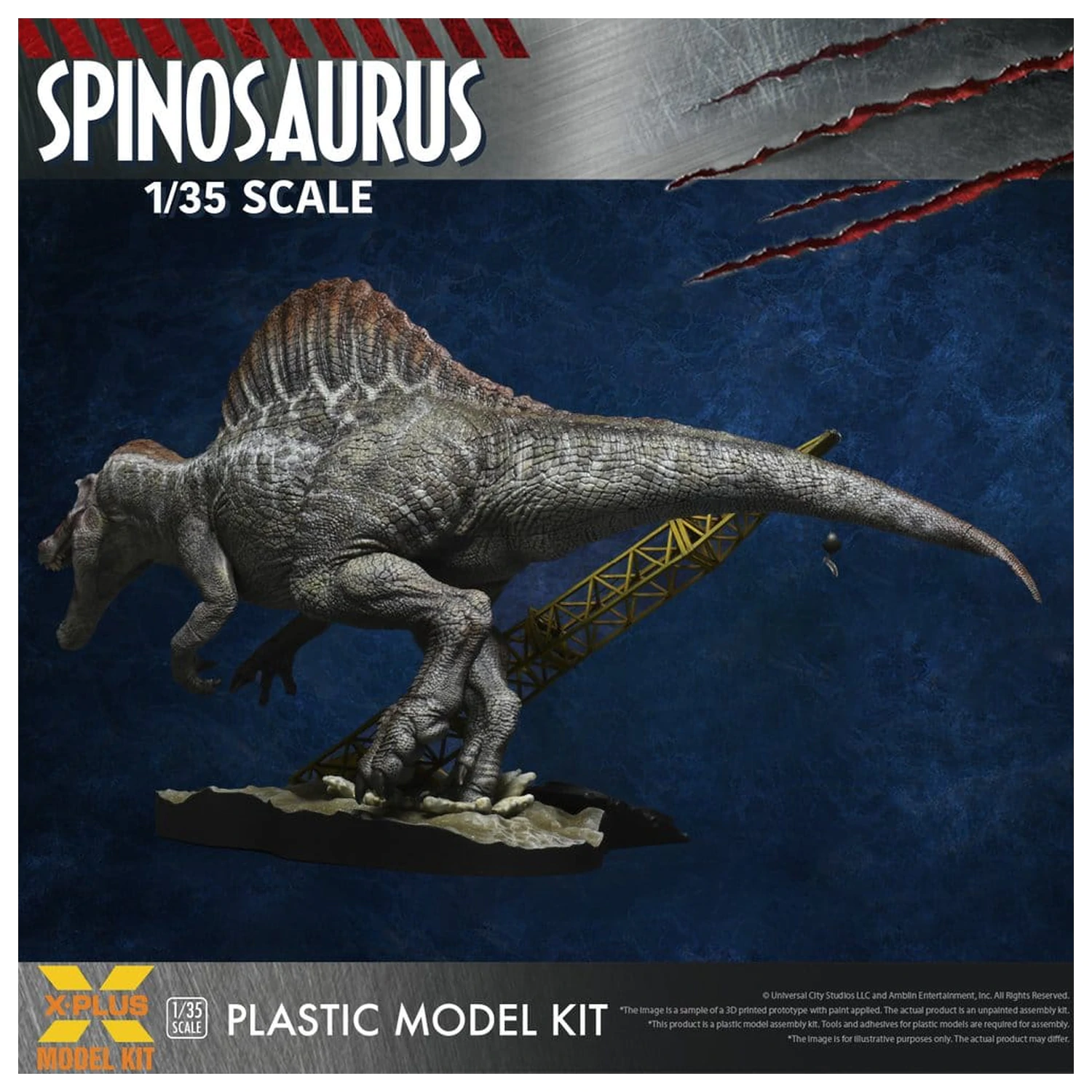 Jurassic Park III plastikowy model do składania 1/35 Spinosaurus 19 cm (Reprodukcja) zdjęcie produktu
