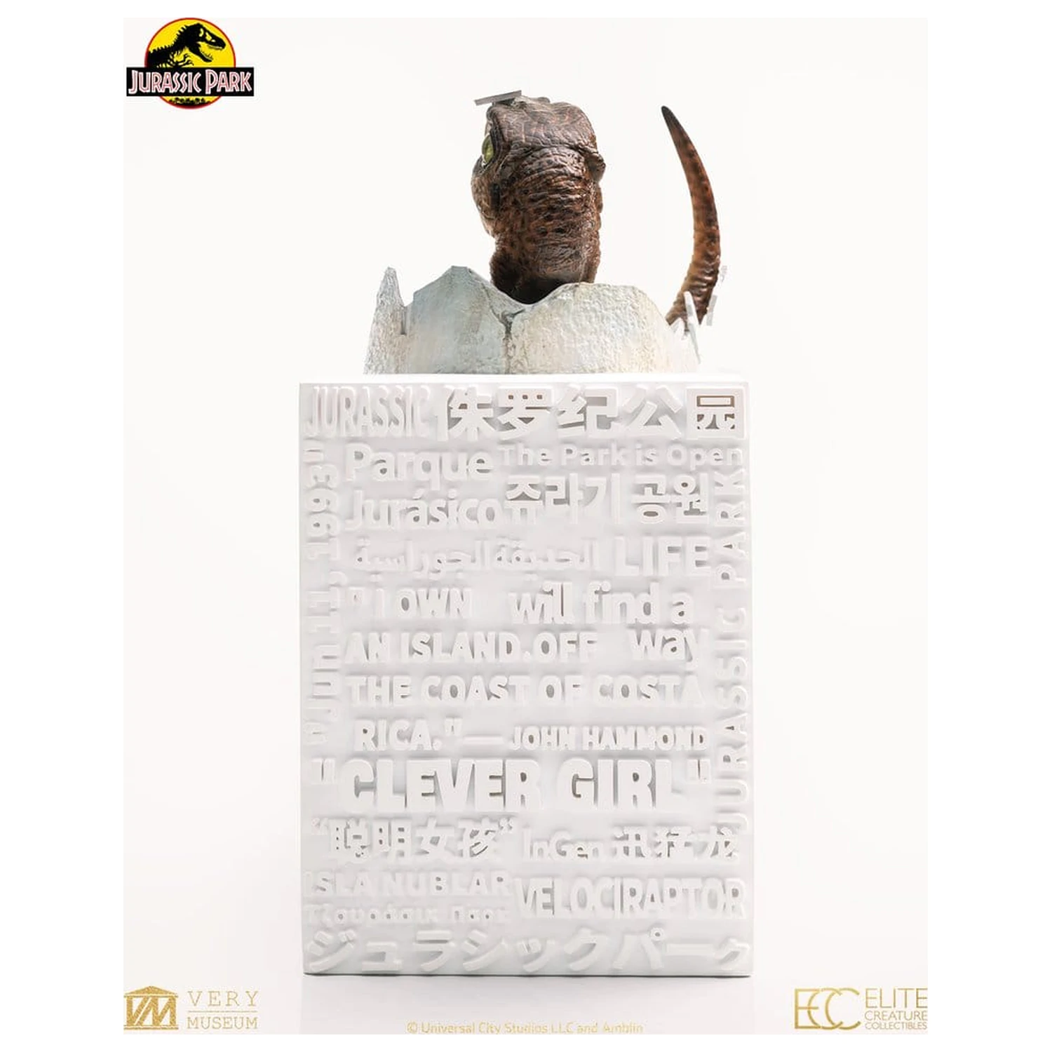 Jurassic Park Replika Biustu Velociraptora z Wykluwającego się Jaja 24 cm zdjęcie produktu