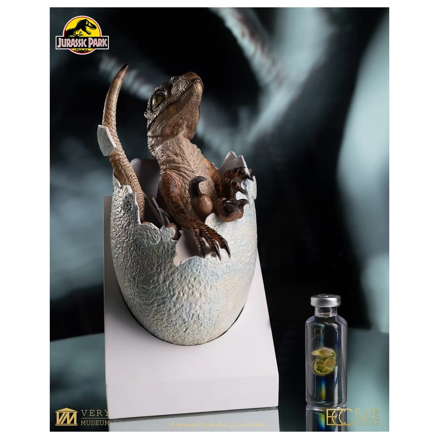 Jurassic Park Replika Biustu Velociraptora z Wykluwającego się Jaja 24 cm zdjęcie produktu
