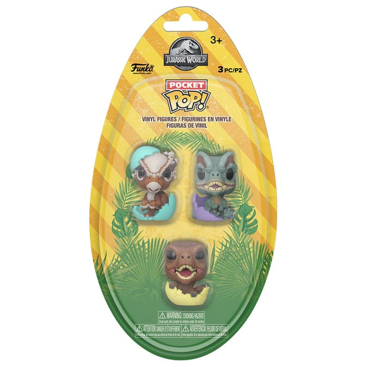 Jurassic Park Pocket Funko POP! Winyl Figurka Easter Egg 3-pak Dinozaury 4 cm zdjęcie produktu