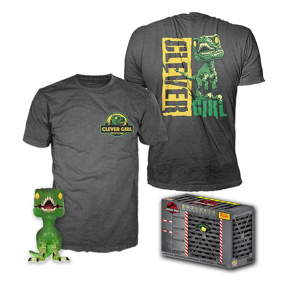 Jurassic Park POP! & Tee Box Clever Raptor figurka i tee box zdjęcie produktu