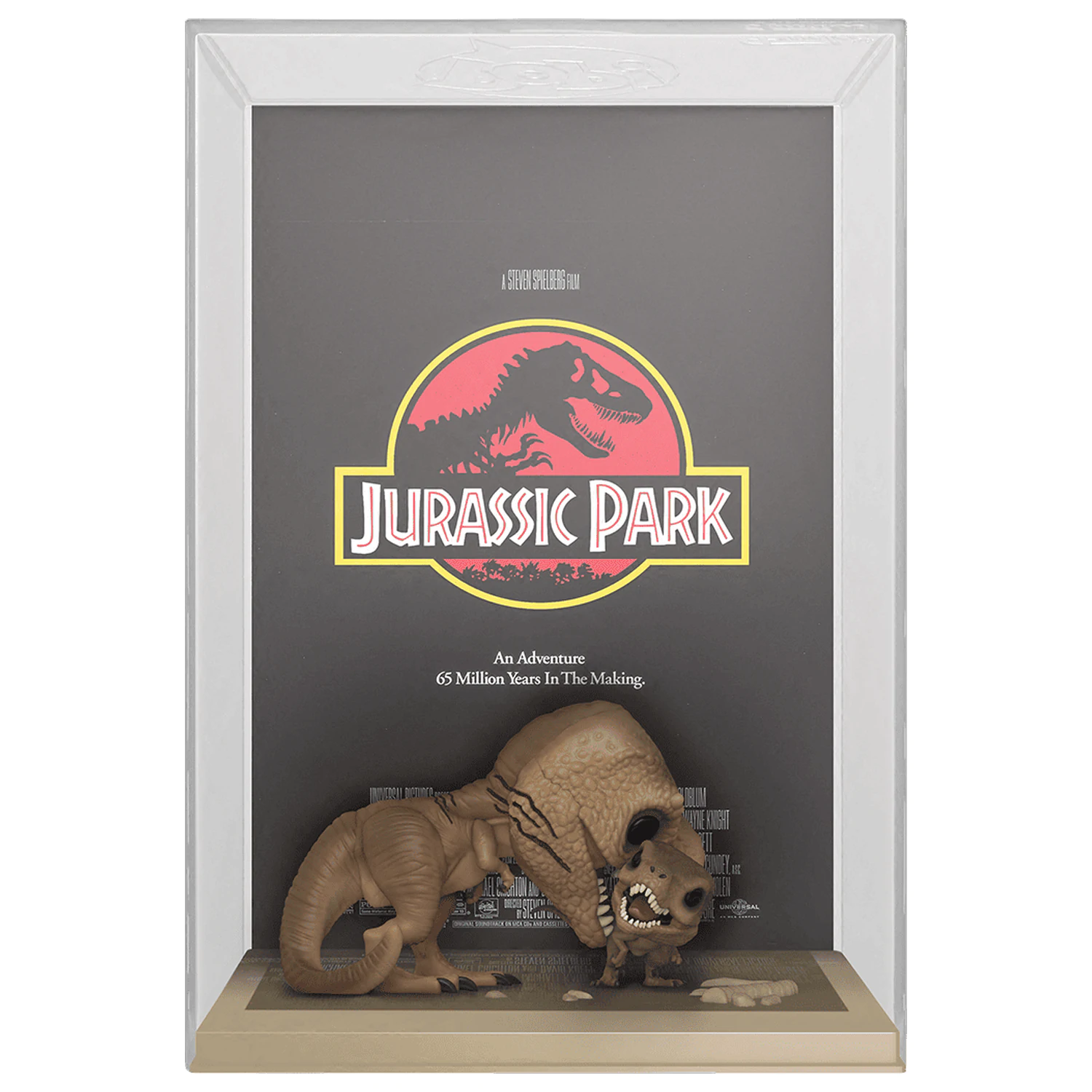 Jurassic Park POP! Plakat Filmowy & Figurka Tyrannosaurus Rex & Velociraptor 9 cm zdjęcie produktu