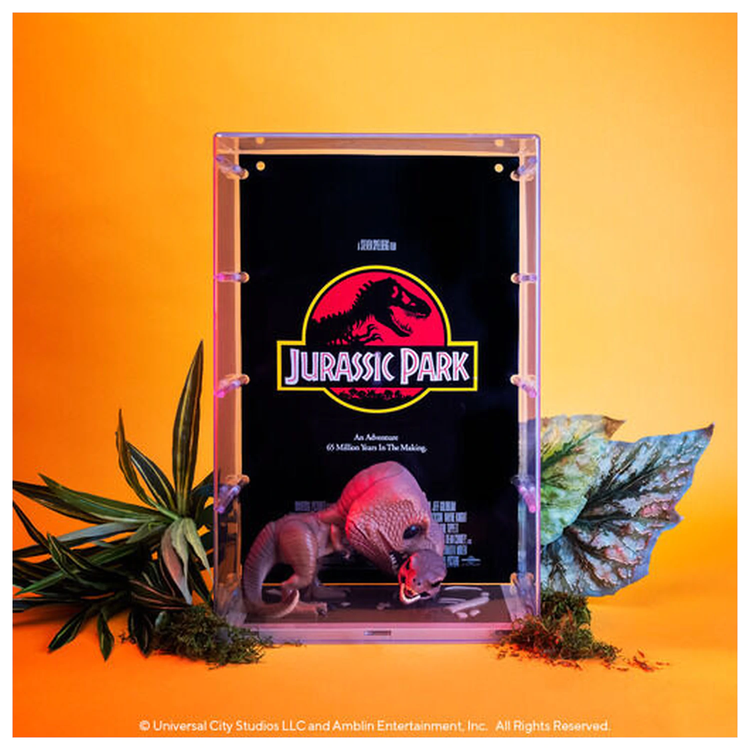 Jurassic Park POP! Plakat Filmowy & Figurka Tyrannosaurus Rex & Velociraptor 9 cm zdjęcie produktu