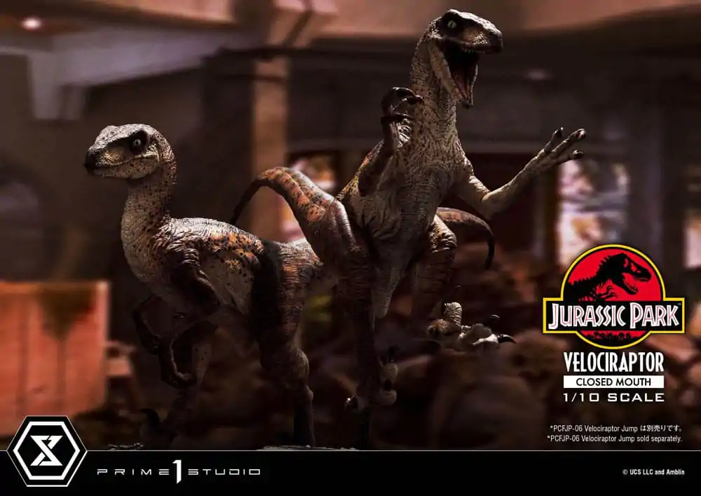 Jurassic Park Prime Collectibles Statua 1/10 Velociraptor Zamknięta Paszcza 19 cm zdjęcie produktu