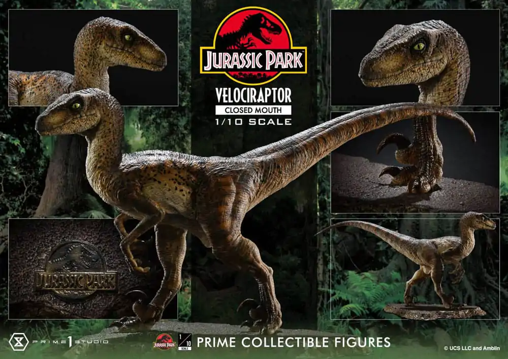 Jurassic Park Prime Collectibles Statua 1/10 Velociraptor Zamknięta Paszcza 19 cm zdjęcie produktu