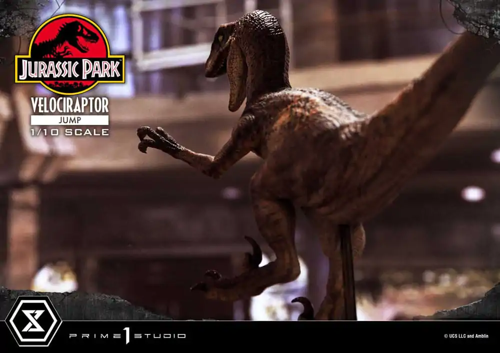 Jurassic Park Prime Collectibles Statua 1/10 Velociraptor Jump 21 cm zdjęcie produktu