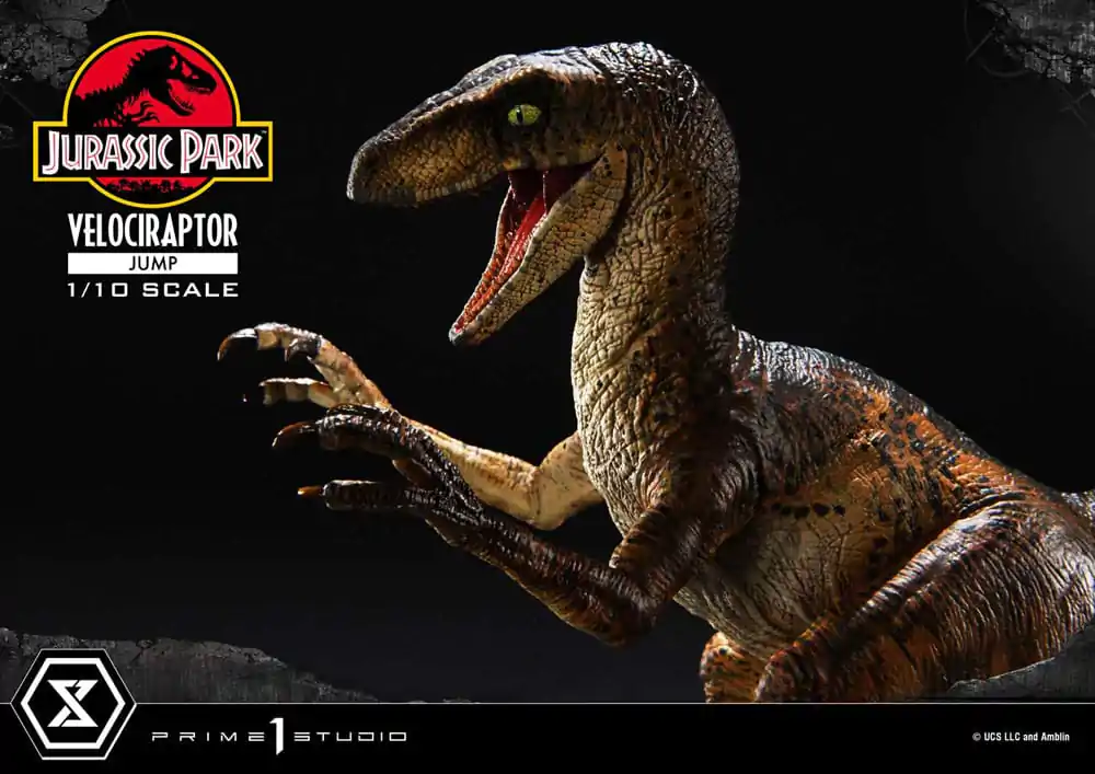 Jurassic Park Prime Collectibles Statua 1/10 Velociraptor Jump 21 cm zdjęcie produktu