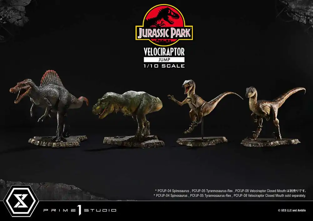 Jurassic Park Prime Collectibles Statua 1/10 Velociraptor Jump 21 cm zdjęcie produktu