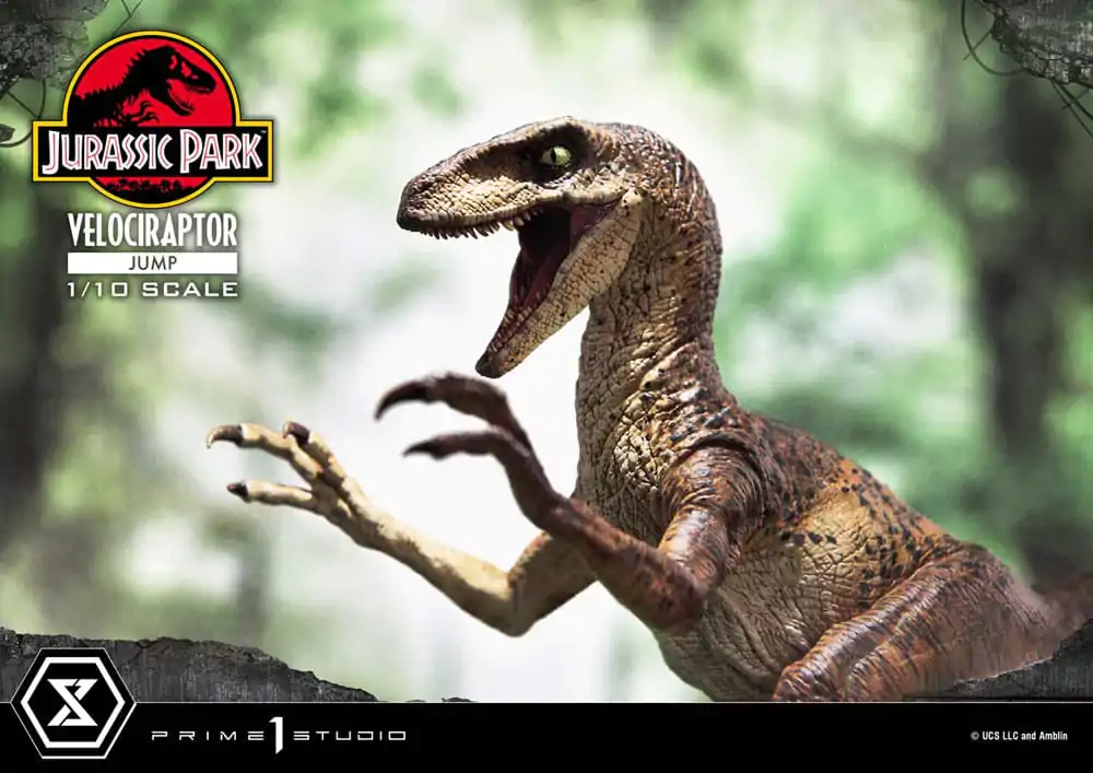 Jurassic Park Prime Collectibles Statua 1/10 Velociraptor Jump 21 cm zdjęcie produktu