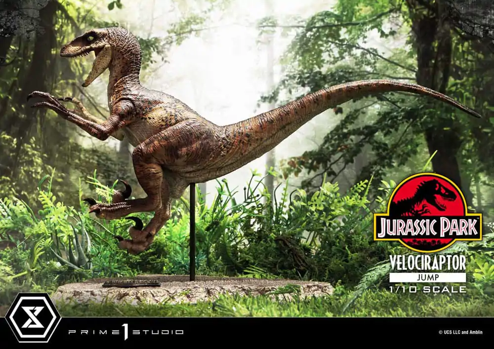 Jurassic Park Prime Collectibles Statua 1/10 Velociraptor Jump 21 cm zdjęcie produktu