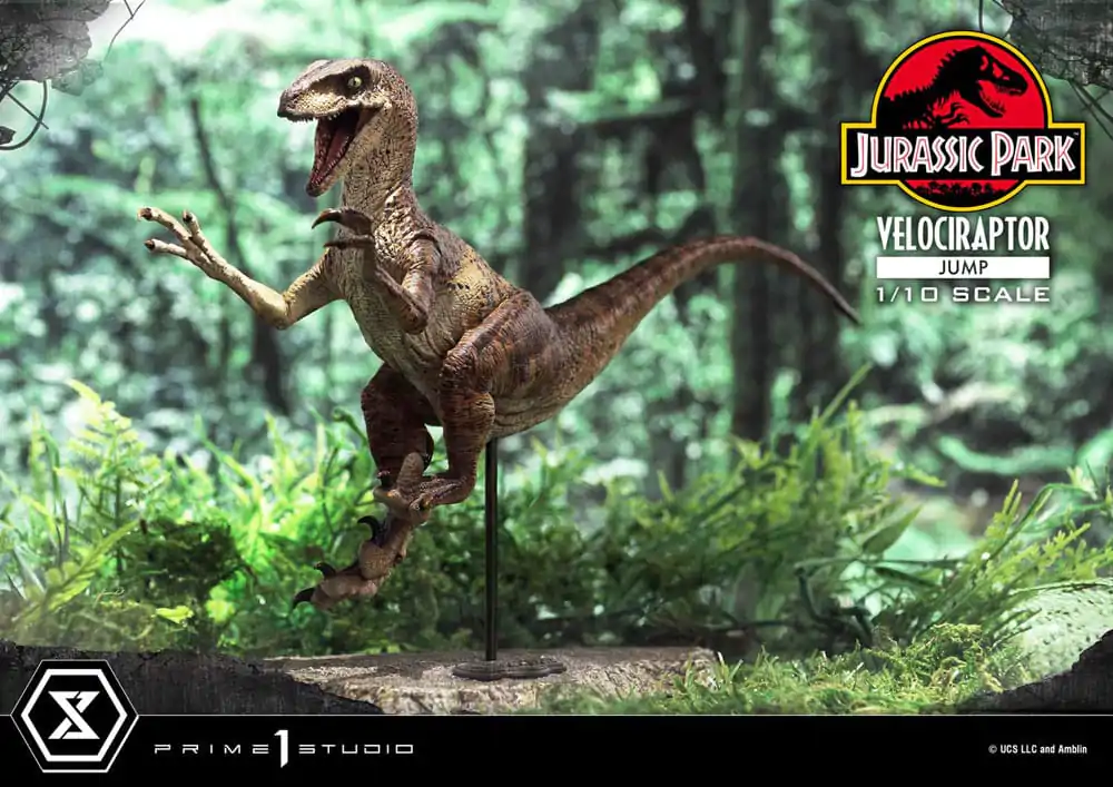 Jurassic Park Prime Collectibles Statua 1/10 Velociraptor Jump 21 cm zdjęcie produktu