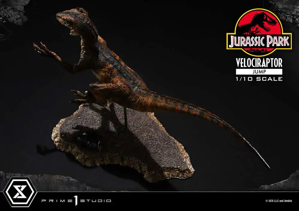 Jurassic Park Prime Collectibles Statua 1/10 Velociraptor Jump 21 cm zdjęcie produktu