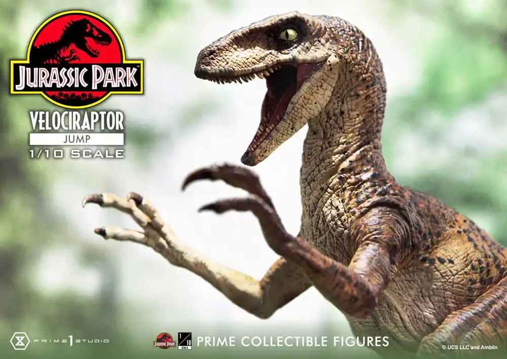 Jurassic Park Prime Collectibles Statua 1/10 Velociraptor Jump 21 cm zdjęcie produktu