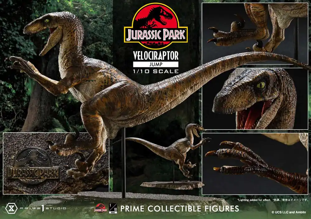 Jurassic Park Prime Collectibles Statua 1/10 Velociraptor Jump 21 cm zdjęcie produktu