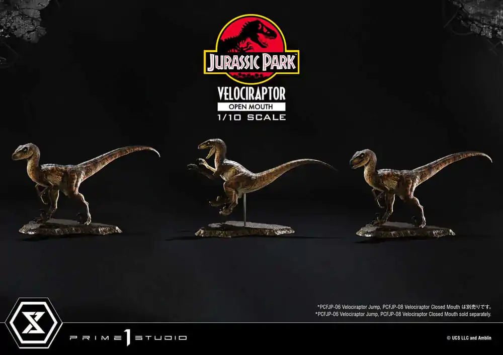 Jurassic Park Prime Collectibles Statue 1/10 Velociraptor Otwarta Paszcza 19 cm zdjęcie produktu
