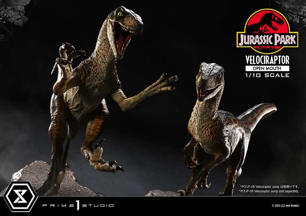 Jurassic Park Prime Collectibles Statue 1/10 Velociraptor Otwarta Paszcza 19 cm zdjęcie produktu