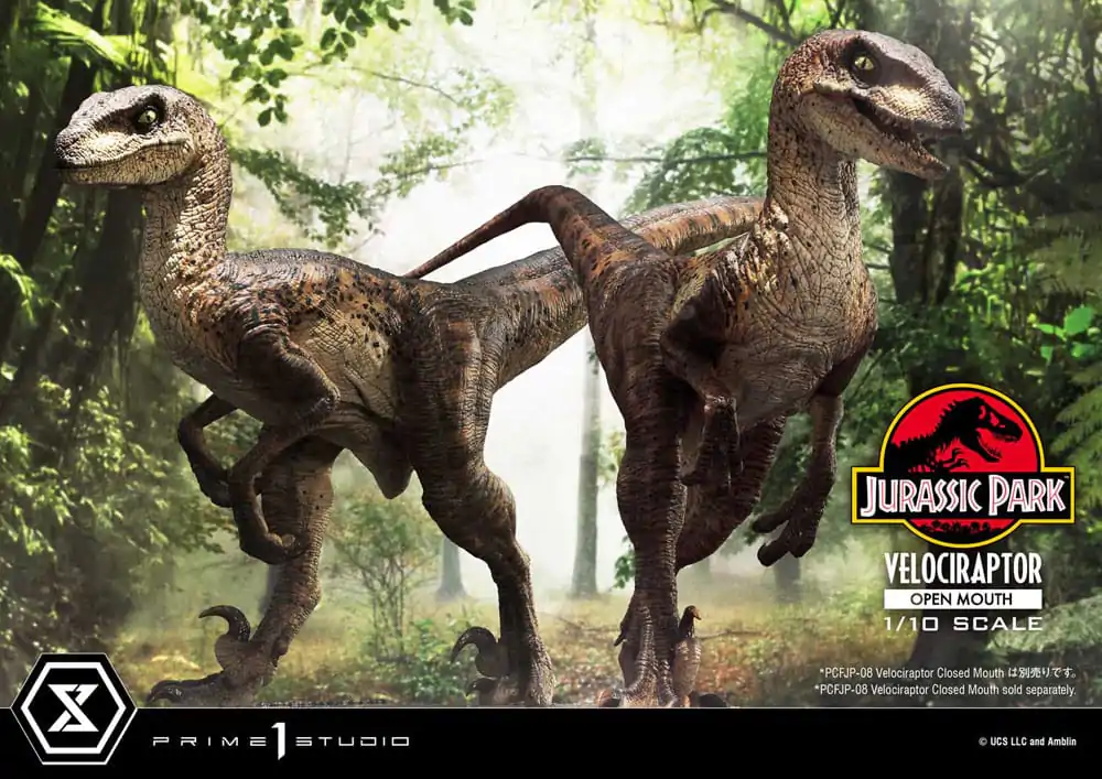 Jurassic Park Prime Collectibles Statue 1/10 Velociraptor Otwarta Paszcza 19 cm zdjęcie produktu