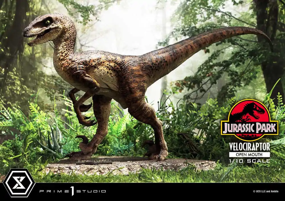 Jurassic Park Prime Collectibles Statue 1/10 Velociraptor Otwarta Paszcza 19 cm zdjęcie produktu