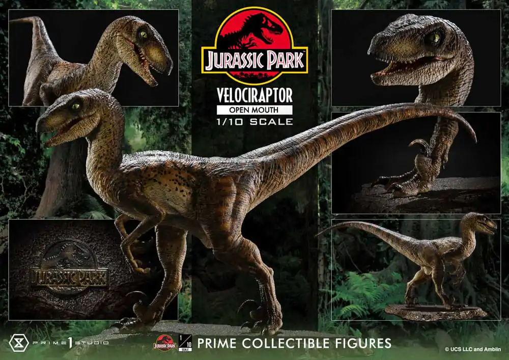 Jurassic Park Prime Collectibles Statue 1/10 Velociraptor Otwarta Paszcza 19 cm zdjęcie produktu