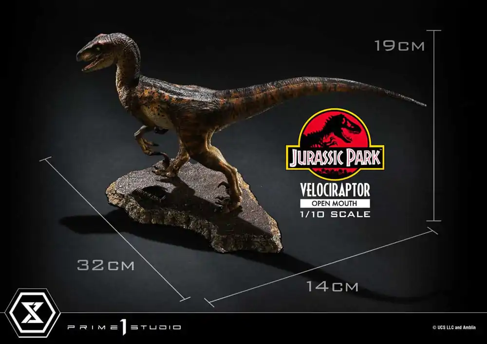 Jurassic Park Prime Collectibles Statue 1/10 Velociraptor Otwarta Paszcza 19 cm zdjęcie produktu