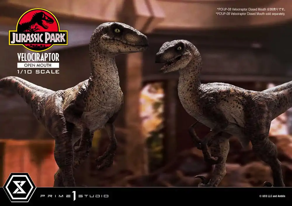 Jurassic Park Prime Collectibles Statue 1/10 Velociraptor Otwarta Paszcza 19 cm zdjęcie produktu