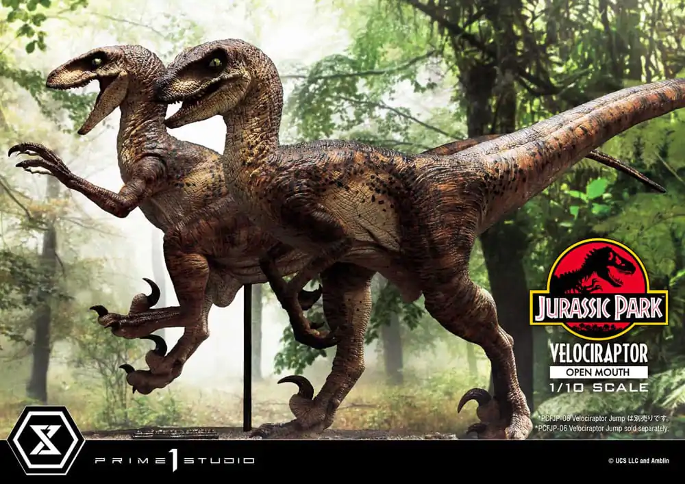Jurassic Park Prime Collectibles Statue 1/10 Velociraptor Otwarta Paszcza 19 cm zdjęcie produktu