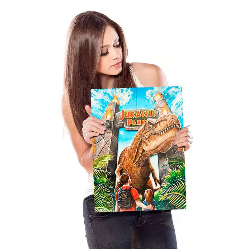 Jurassic Park WoodArts Drewniana Sztuka Ścienna 3D Rex Attack 30 x 40 cm zdjęcie produktu