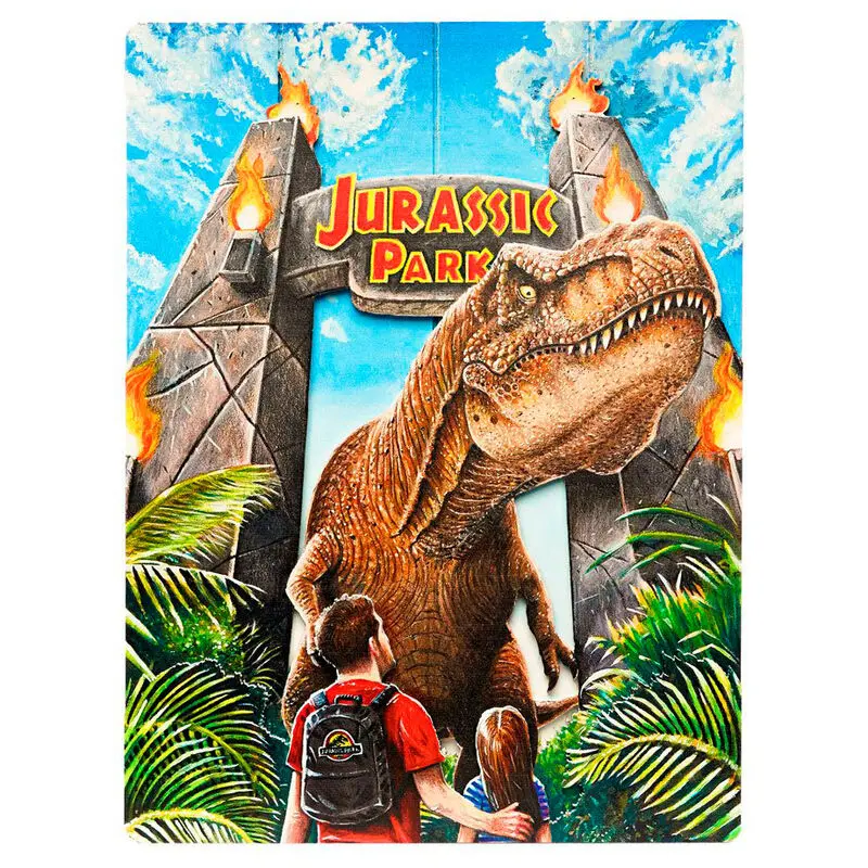 Jurassic Park WoodArts Drewniana Sztuka Ścienna 3D Rex Attack 30 x 40 cm zdjęcie produktu