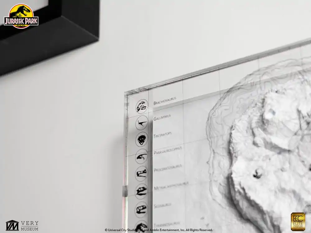 Mapa Topograficzna Parku Jurajskiego Isla Nublar zdjęcie produktu