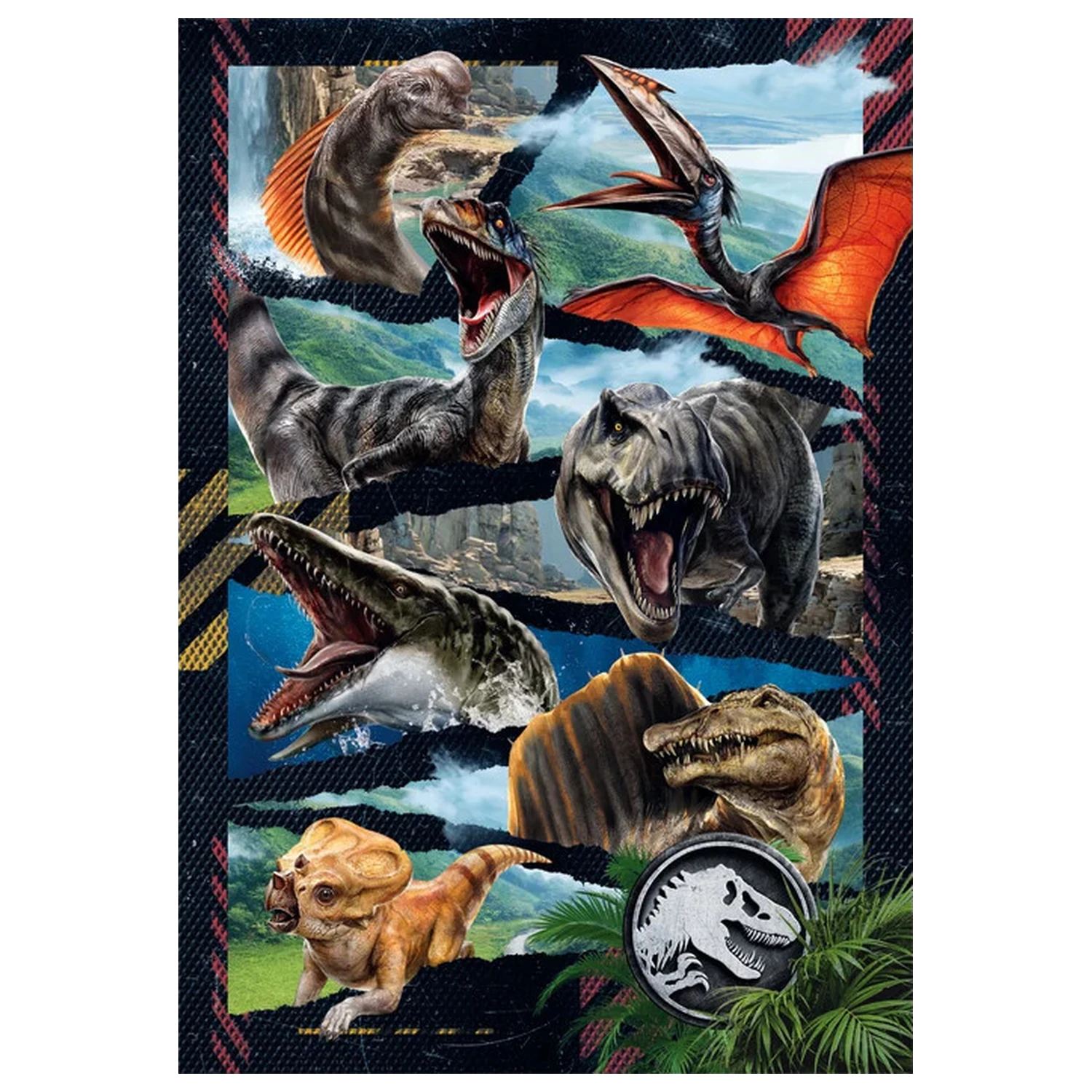 Jurassic World Battle Zone 300-częściowe puzzle zdjęcie produktu