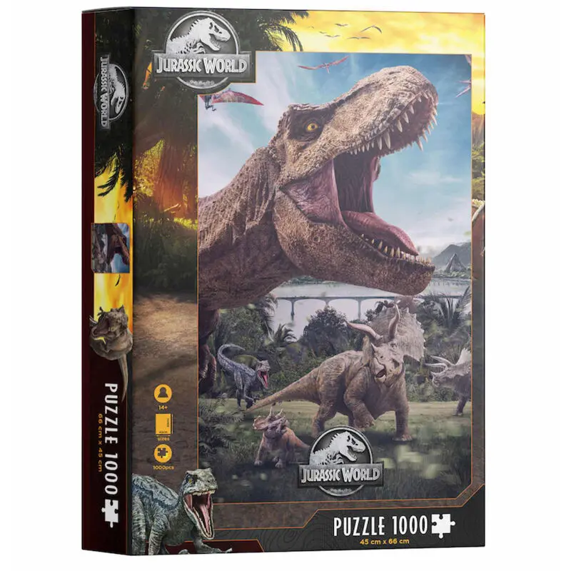 Jurassic World Puzzle Plakat Rex (1000 elementów) zdjęcie produktu