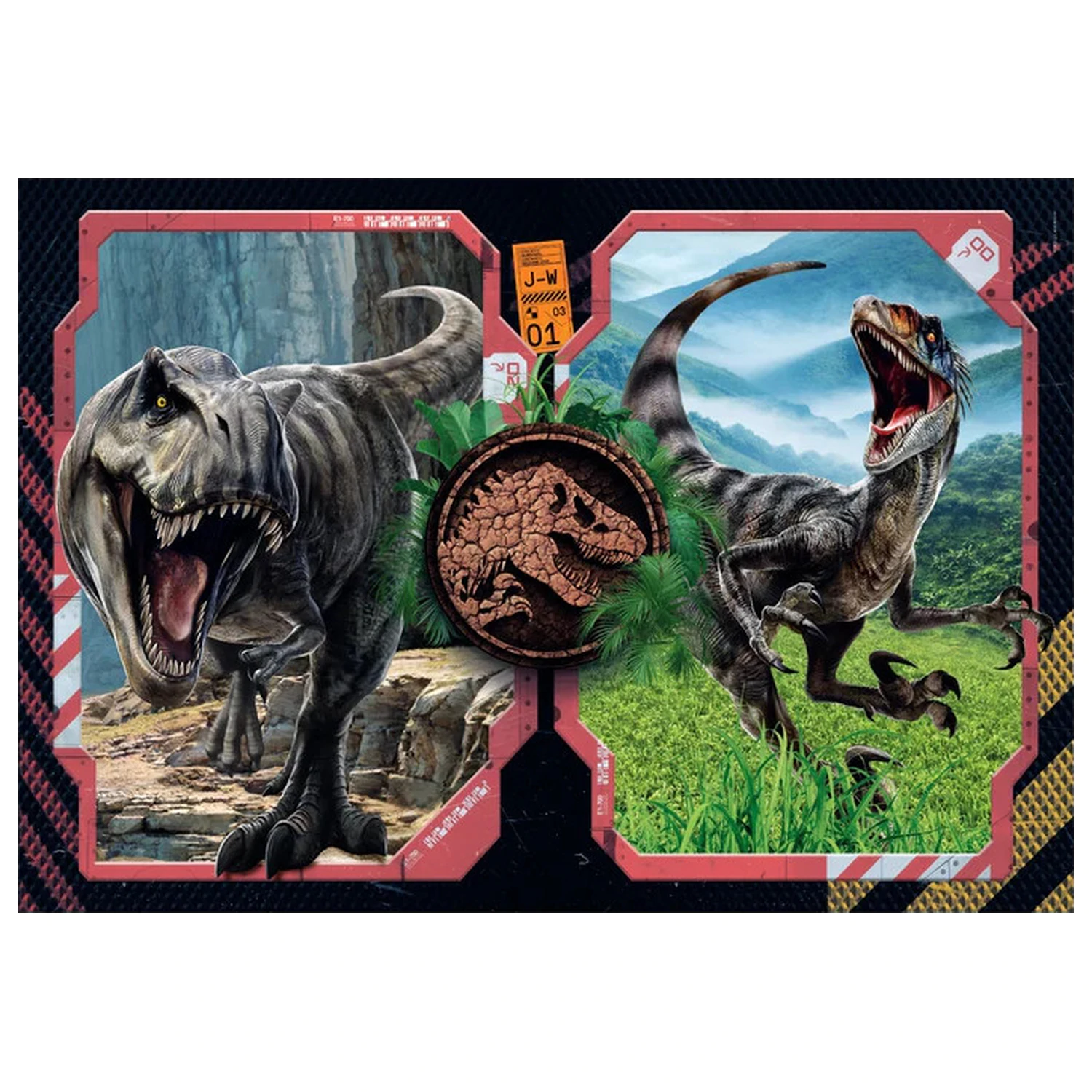 Jurassic World Danger Zone 2x60 sztuk puzzle zdjęcie produktu