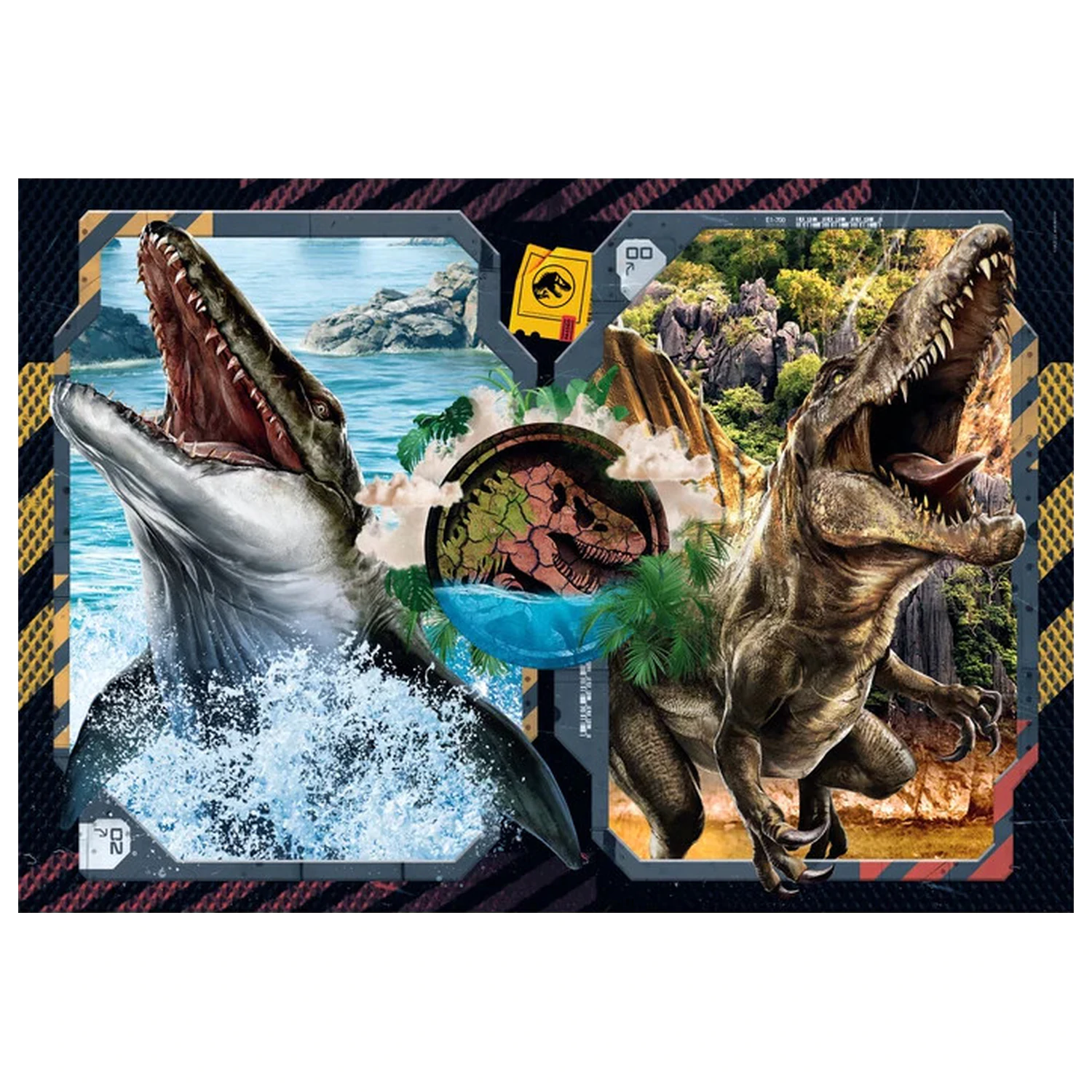 Jurassic World Danger Zone 2x60 sztuk puzzle zdjęcie produktu