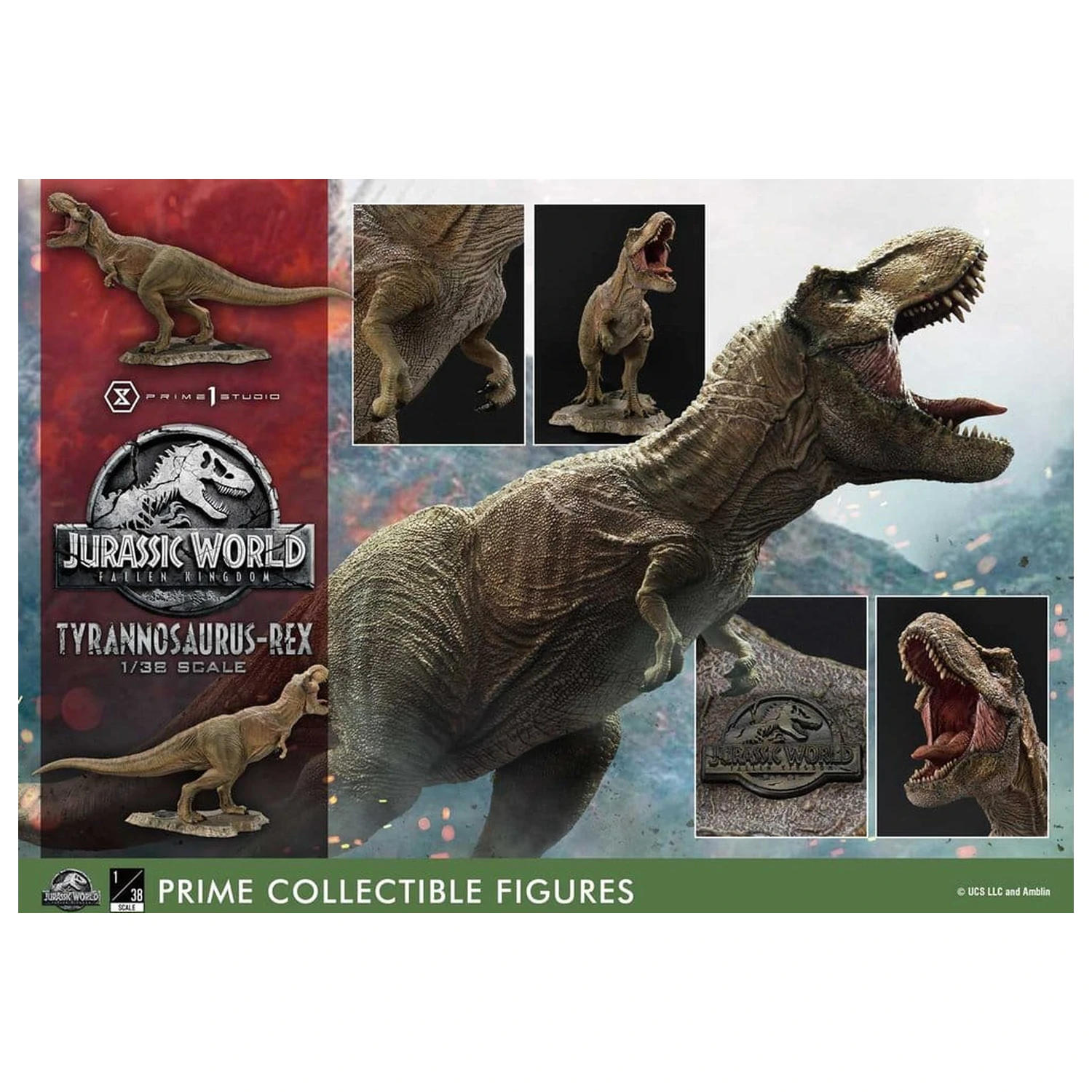 Jurassic World: Fallen Kingdom (Film) Prime Collectible Figures Statua 1/38 Tyrannosaurus Rex 23 cm zdjęcie produktu