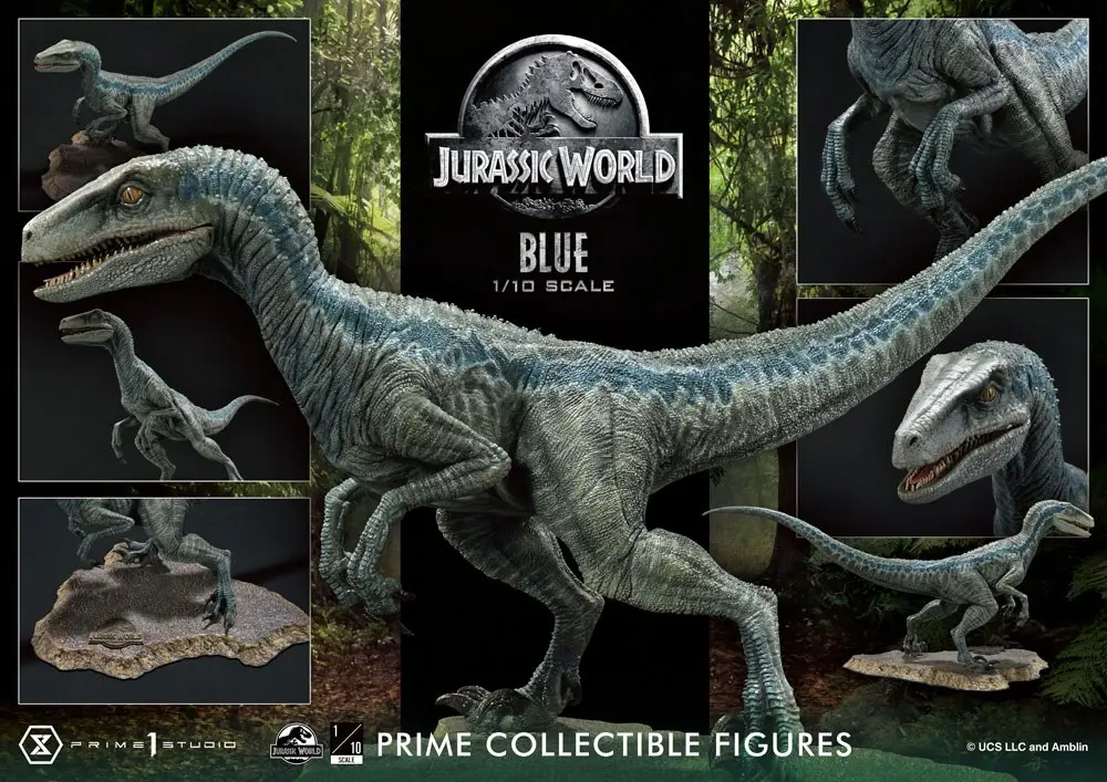 Jurassic World: Fallen Kingdom Prime Collectibles Statue 1/10 Blue (Open Mouth Version) Statua Kolekcjonerska 17 cm zdjęcie produktu