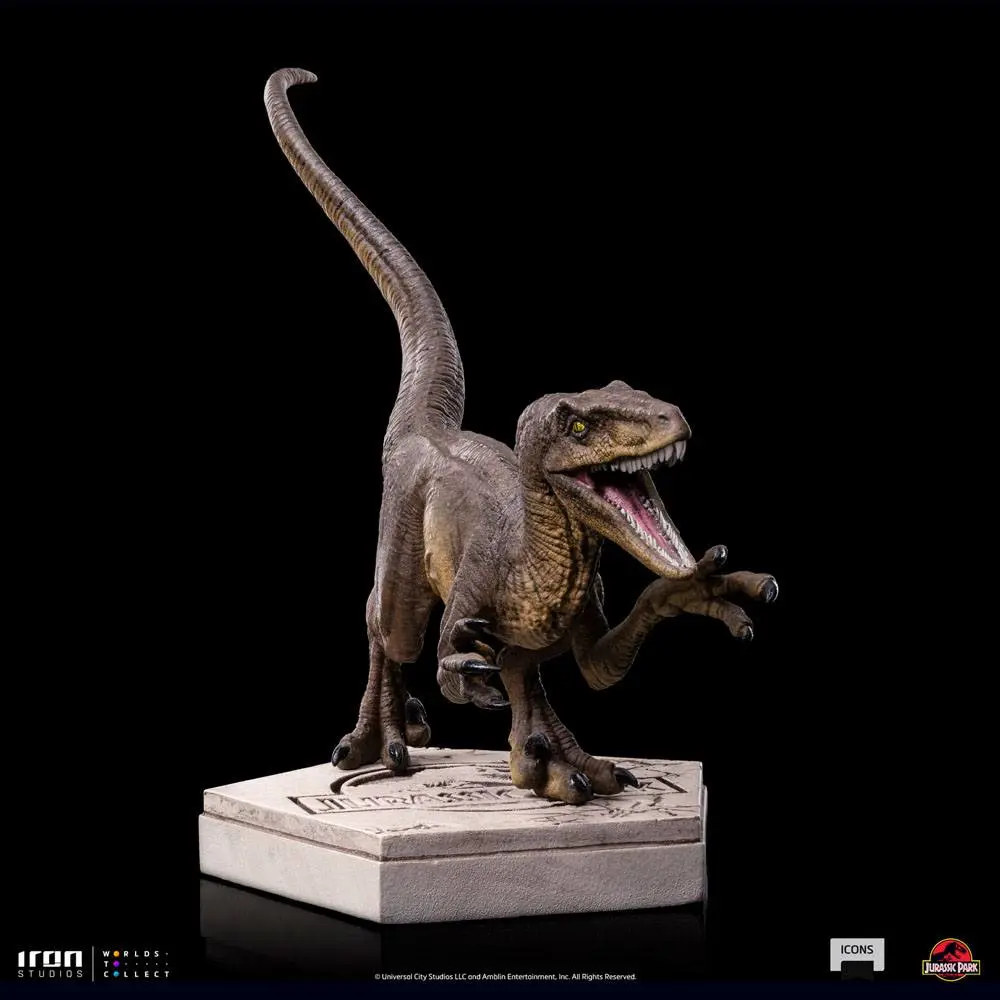 Jurassic World Icons Statuetka Velociraptor A 9 cm zdjęcie produktu