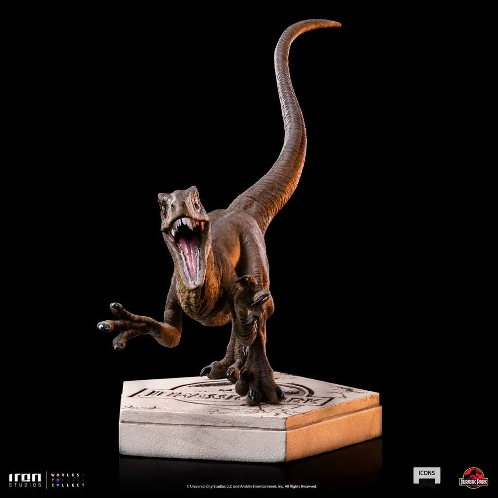 Jurassic World Icons Statuetka Velociraptor A 9 cm zdjęcie produktu