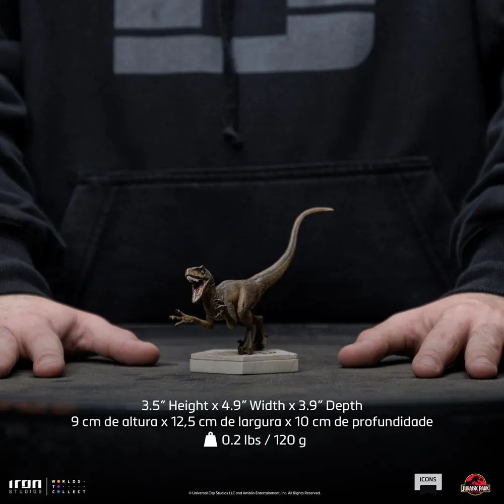 Jurassic World Icons Statuetka Velociraptor A 9 cm zdjęcie produktu