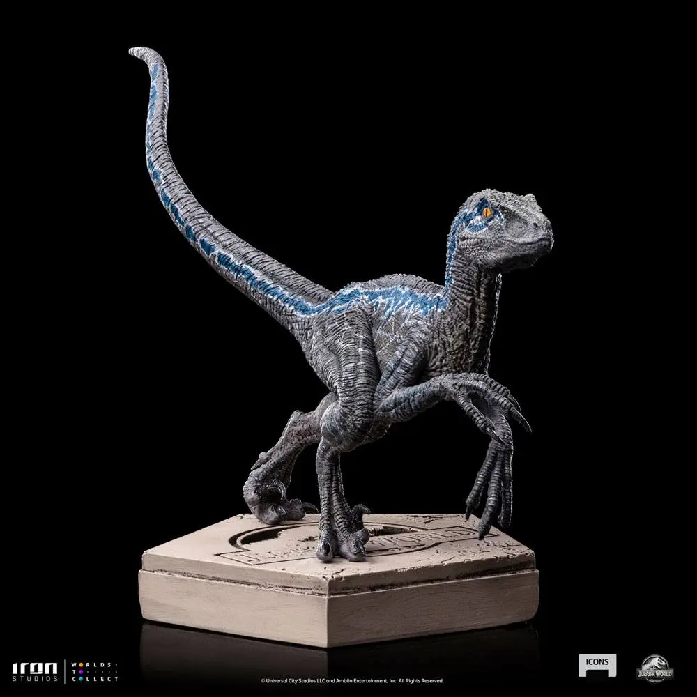 Jurassic World Icons Statue Velociraptor Blue Statuetka 9 cm zdjęcie produktu