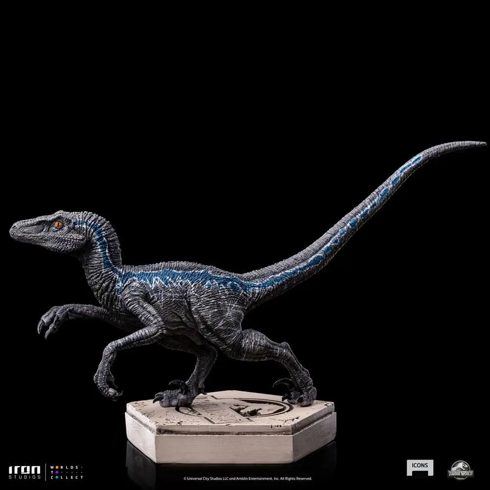 Jurassic World Icons Statue Velociraptor Blue Statuetka 9 cm zdjęcie produktu