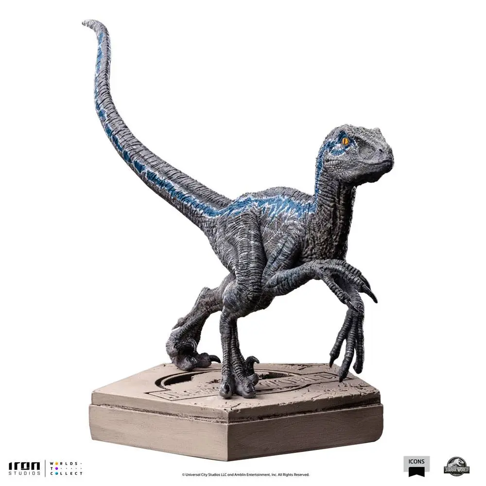 Jurassic World Icons Statue Velociraptor Blue Statuetka 9 cm zdjęcie produktu