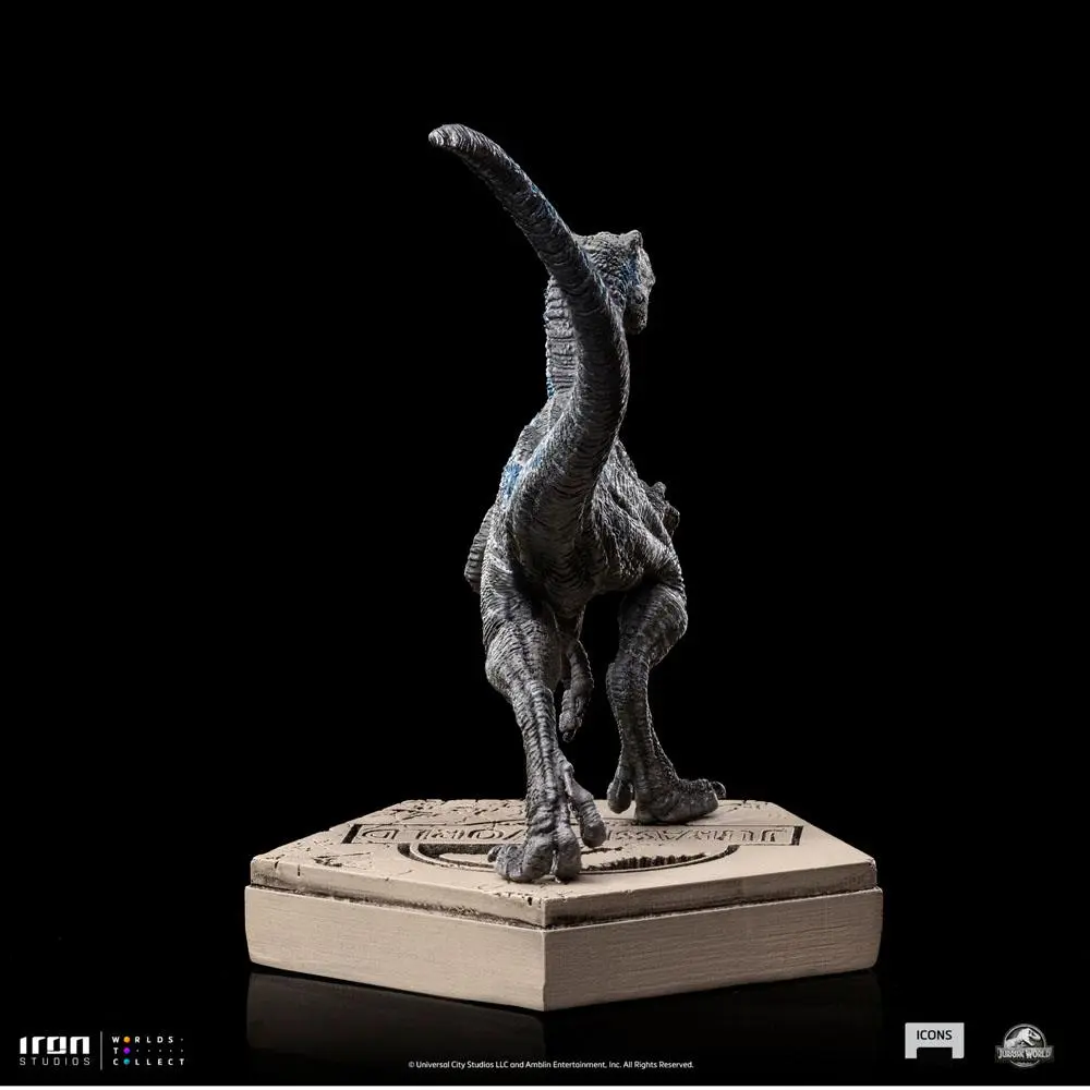 Jurassic World Icons Statue Velociraptor Blue Statuetka 9 cm zdjęcie produktu