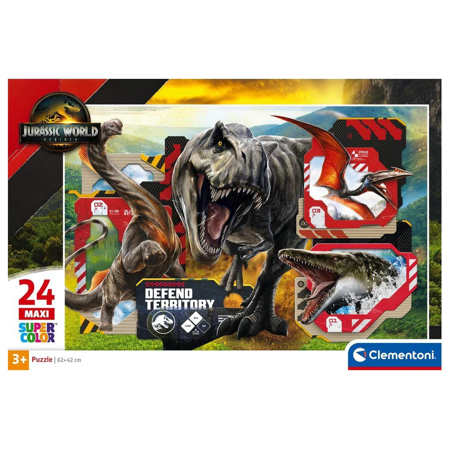 Jurassic World maxi puzzle 24 szt. zdjęcie produktu