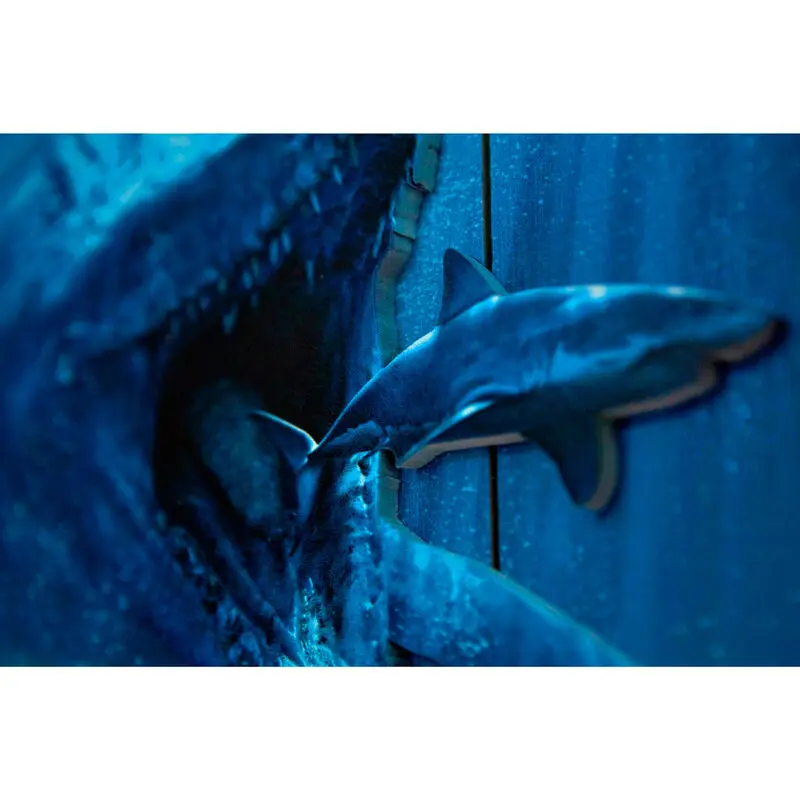 Jurassic World Mossasaurus Woodart drewniany szyld z nadrukiem 3D zdjęcie produktu