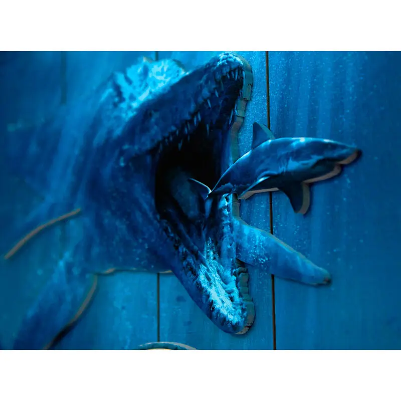 Jurassic World Mossasaurus Woodart drewniany szyld z nadrukiem 3D zdjęcie produktu