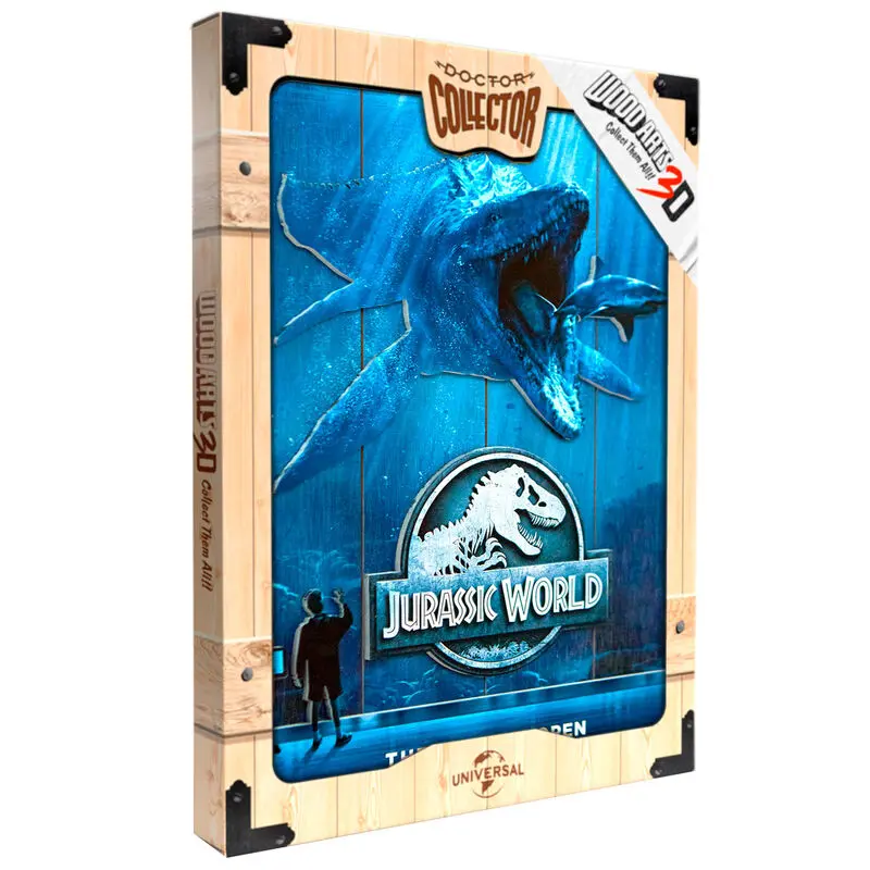 Jurassic World Mossasaurus Woodart drewniany szyld z nadrukiem 3D zdjęcie produktu