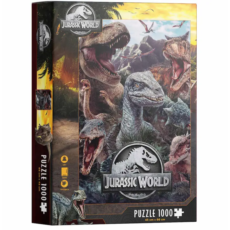 Jurassic World Puzzle Plakat (1000 elementów) zdjęcie produktu