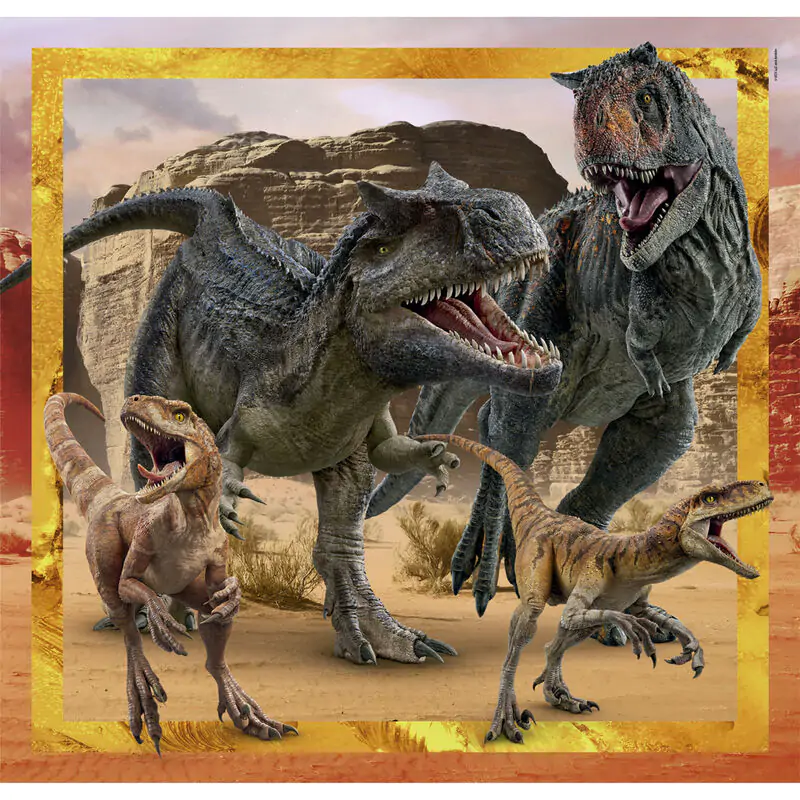 Jurassic World puzzle 3x48 elementów zdjęcie produktu